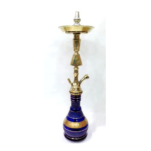 Narguilé chicha en laiton massif de style égyptien, nouveau design, vente en gros, avec finition laquée de luxe - Product Image 1