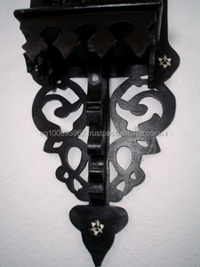 W21 Antique Style Rustic Premitive Wood Wall Shelf Console - Product Image 4