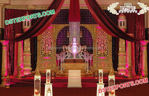 Musulmán Nikah etapa decoración última boda escenario para venta boda musulmana Walima etapa Decoración - Product Image 6