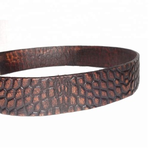 Cordón de Cuero Plano de Alta Calidad en Oferta, 10 mm de Ancho, 2 mm de Grosor, Efecto Arrastrado, Accesorios para Joyería y Manualidades - Product Image 2