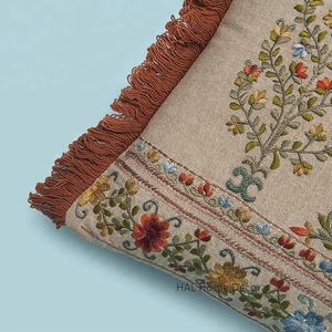 Taie d'oreiller lombaire en broderie florale, coussin de créateur 35x50, décoration de la maison - Product Image 5