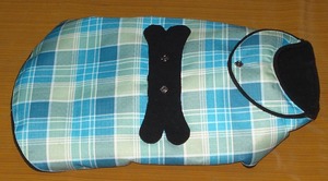 แจ็กเก็ตสุนัขโพลีเอสเตอร์แบบยั่งยืนเครื่องแต่งกายแฟชั่นสำหรับฤดูหนาวและฤดูร้อนลายทางดีไซน์กระดูกขนาด XL - Product Image 2