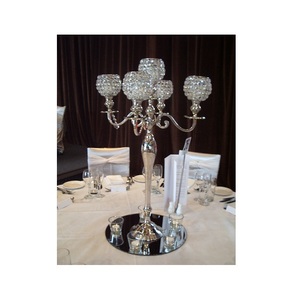 Candélabre de mariage écologique en cristal d'aluminium durable décor de bureau à domicile noël saint valentin centre de table autre - Product Image 1