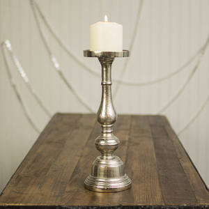 New Arrival Metal <b>Pillar</b> Candle Holder Gold/Silver Plated for Home Christmas Table Decoration Handmade Candle <b>Pillar</b> - Product Image 3