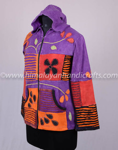 SIMPLE y elegante de diseño parche WAORK Bohemia señoras Sudadera con capucha CSWJ 422 - Product Image 3