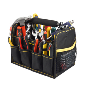 <span class=keywords><strong>Bolsa</strong></span> <span class=keywords><strong>de</strong></span> herramientas <span class=keywords><strong>de</strong></span> electricista, Asa Tubular <span class=keywords><strong>de</strong></span> acero personalizada, lavado <span class=keywords><strong>de</strong></span> coche resistente, detalles, Top abierto - Product Image 3