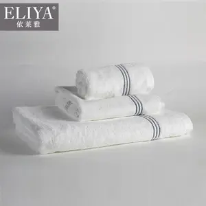 Eliya luxury 5 star hotel white towel set wholesale cheap hotel face towel supply