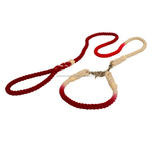 Correa para Perro Grande Hecha a Mano con Macramé, Correa de Cuerda para Perro, Correa Moderna para Perro, Correa para Perro Grande, Clip Dorado - Product Image 2