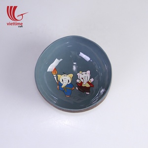 Tazón de Cáscara de Coco Lacado Ecológico, Vajilla Natural, Tipo Sostenible, Estilo Vietnamita, Tamaño Personalizado, Vintage - Product Image 3