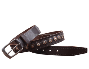 Hebilla de pin de aleación de zinc de alta calidad para hombre, cinturón informal de cuero genuino vintage de grano completo, diseño personalizado, precio al por mayor - Product Image 4