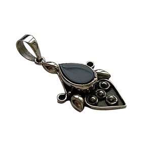 2019 dernières perles de pendentif en pierres précieuses en argent sterling 925 pendentifs fins et breloques avec motif numérique - Product Image 1