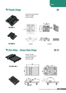 บานพับตู้ไฟฟ้า HL-226-4A-1 สำหรับงานหนัก แบบติดตั้งบนพื้นผิวอุตสาหกรรม บานพับแบบปีกผีเสื้อสำหรับตู้ควบคุมไฟฟ้า - Product Image 3