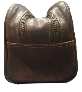 Neceser de viaje de cuero para mujer, bolsa de cosméticos con logotipo personalizado de fábrica - Product Image 3