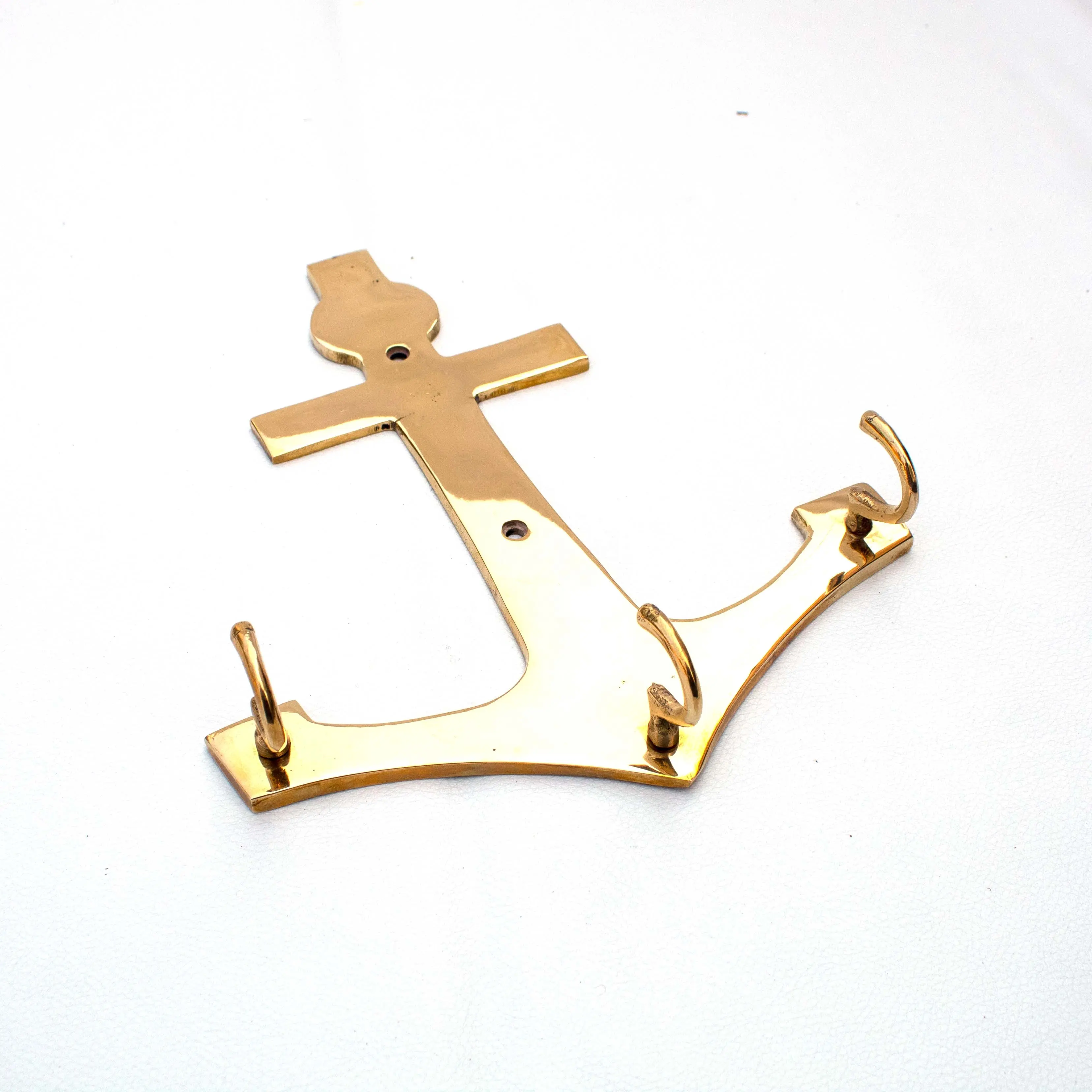 High Quality Nautical Antique Vintage Style Brass Home Decoration Sailor Anchor Key Hook Holder Keychain Hanger
