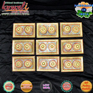 Kundan-plateau de fruits secs, pour travail fait à la main, conteneur en marbre, articles indiens, cadeau de retour de mariage, nouveau - Product Image 4