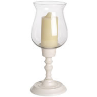 Bougeoir d'ouragan de luxe fait à la main, support de pilier en aluminium et en verre de style ins pour les mariages - Product Image 4