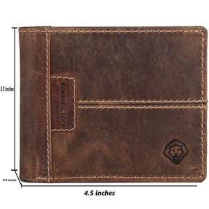 Cartera Tri-Fold de Cuero Genuino de Vaca/Búfalo con Protección RFID para Hombre, Delgada y Segura, para Uso Diario, en Oferta - Product Image 4
