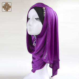 Meilleure vente en gros femmes nouveau Style écharpe en coton respirant Hijab - Product Image 1