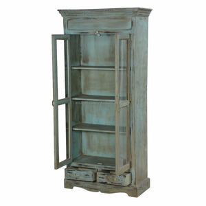 Meuble de cuisine rustique Style Vintage à deux portes en verre, Vintage, nouveau modèle - Product Image 4