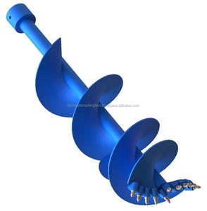 Blue Steel <b>Auger</b> Flight Section for Foundation Piling Tool - Product Image 4