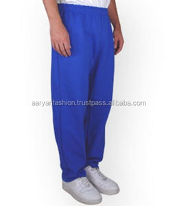 Pantalons de jogging unisexes en molleton CVC, vente en gros, personnalisés, 50% coton, 50% polyester, braguette boutonnée, tricotés, imperméables, hiver, taille ouverte, grande taille - Product Image 2