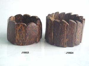 Bracelet indien en bois fini Antique, bijoux, artisanat en bois, finition en vogue - Product Image 6