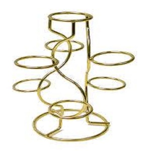 Support d'oeufs fantaisie en or Weir pour 7 oeufs Support d'oeufs en métal de la plus grande qualité Ustensiles de cuisine en gros Supports à oeufs à des prix abordables - Product Image 1