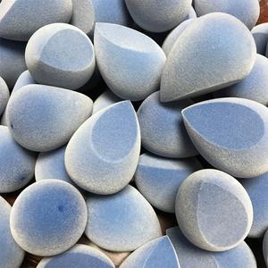 Mút Trang Điểm Mỹ Phẩm Thiết Kế Mới 2023 Mút Trang Điểm Vi Sợi Hai Lớp Không Mủ Cao Su Mút Cắt Hình Bầu Dục Làm Đẹp - Product Image 3