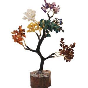 ต้นไม้ชีวิตอัญมณี 7 ต้นไม้จักระคริสตัลบอนไซโชคลาภต้นไม้เงินเพื่อความโชคดีเจ็ดจักระสําหรับตกแต่งของขวัญ - Product Image 3