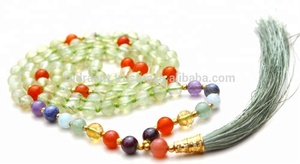 Venta de Piedras preciosas Naturales, Rosario, Prehnita, cornalina, borla larga, cuentas, Piedras Naturales, piedra de cristal curativa - Product Image 6