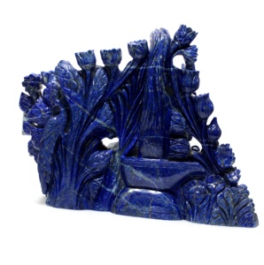 Statue de Shiva en lapis-lazuli de qualité supérieure, sculptée, figurine, pierre de guérison cristalline, Inde, Rudra Gems, décoration d'intérieur - Product Image 4