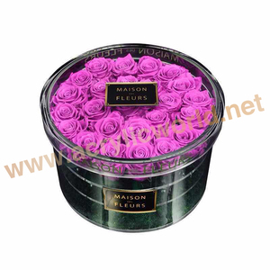 Caja de flores acrílicas para el Día de San Valentín, cristal transparente, venta al por mayor - Product Image 2