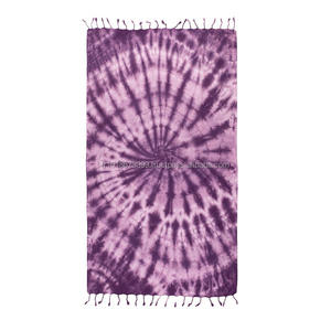 Tiedye Wholesale Bath Turkish <b>Towel</b> Hand Dyed <b>Red</b> Swirl Tie Dye Hammam Peshtemal Pareo Made of Cotton - Product Image 4
