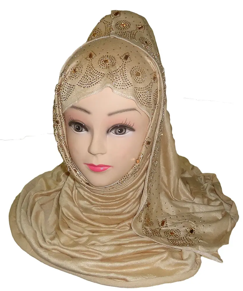 Écharpe de châle en coton pour filles Hijab Écharpe de bonneterie en coton pour filles