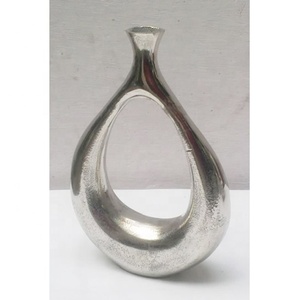 Industrie Tendance Métal Décoration De Mariage Vente En Gros Fleur Vase Maison Hôtel Décoration Nickel Fini À La Main avec Logo Personnalisé - Product Image 3