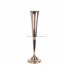Vase à fleurs en cristal transparent, Pot de fleurs en métal, nouveau Design, disponible en vente en gros, planificateurs de prix - Product Image 2