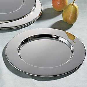 Assiette de présentation ronde en acier inoxydable, vaisselle durable et sûre pour les assiettes de présentation - Product Image 4