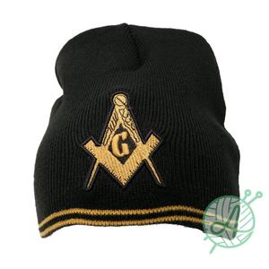 Mens 100% Laine Tricoté Bonnet Crâne Chapeaux Maître Mason Manchette Style Saison D'hiver Caractéristique De Tissu Commun - Product Image 2
