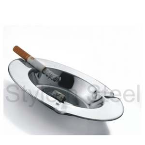 Cenicero de acero inoxidable personalizado, Cenicero redondo para cigarros, precio al por mayor - Product Image 2