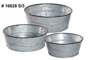 round Metal <strong>Galvanized</strong> Party <strong>Tub</strong> - Product Image 4
