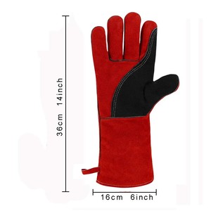 Gants de soudage résistants à la flamme para aramide aluminisés résistants aux étincelles et aux mains Gants de sécurité anti-incendie - Product Image 4