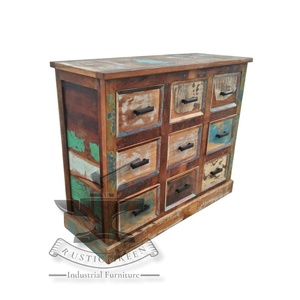 Cómoda industrial de madera maciza recuperada, muebles versátiles para el hogar para sala de estar, Hotel, escuela, oficina en casa - Product Image 2