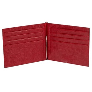 Cartera de cuero elegante para hombre con clip de dinero de metal y tarjetero-Accesorio único - Product Image 1