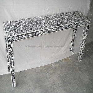 Muebles de sala de estar con incrustaciones de hueso, mesa de consola, muebles para el hogar - Product Image 4