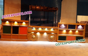 Mostrador de Comida de Madera con Acabado Dorado, Tamaño Personalizado, Ligero, para Catering, Buffet, Bodas y Eventos - Product Image 6