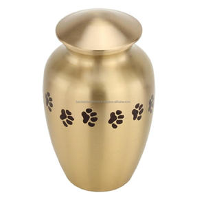 High Quality Brass Cremation Standing <b>Dog</b> Pet Urns With Black Powder Coating Finished Metal Funeral Urns For Human <b>Ashes</b> - Product Image 6