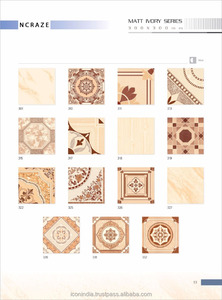 300x300mm Carreaux de sol en céramique classiques modernes Impression numérique Fonction de brique réfractaire entièrement personnalisable - Product Image 6