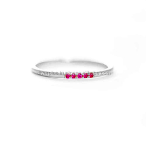 14พันของแข็งทอง5หินรอยัลทับทิมแหวนหมั้นทองผู้ค้าส่งผู้จัดจำหน่ายเครื่องประดับที่ทำด้วยมือ - Product Image 3