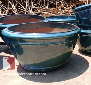 Macetas grandes de cerámica esmaltada para jardín - Product Image 1