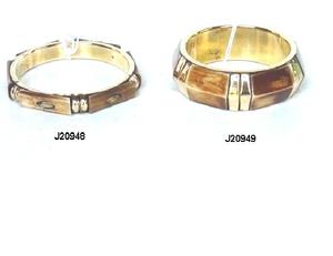 Bracelet en mosaïque d'os fini en laiton et antique de haute qualité sur une base en laiton Bracelets et bracelets de bijoux ethniques rustiques - Product Image 3